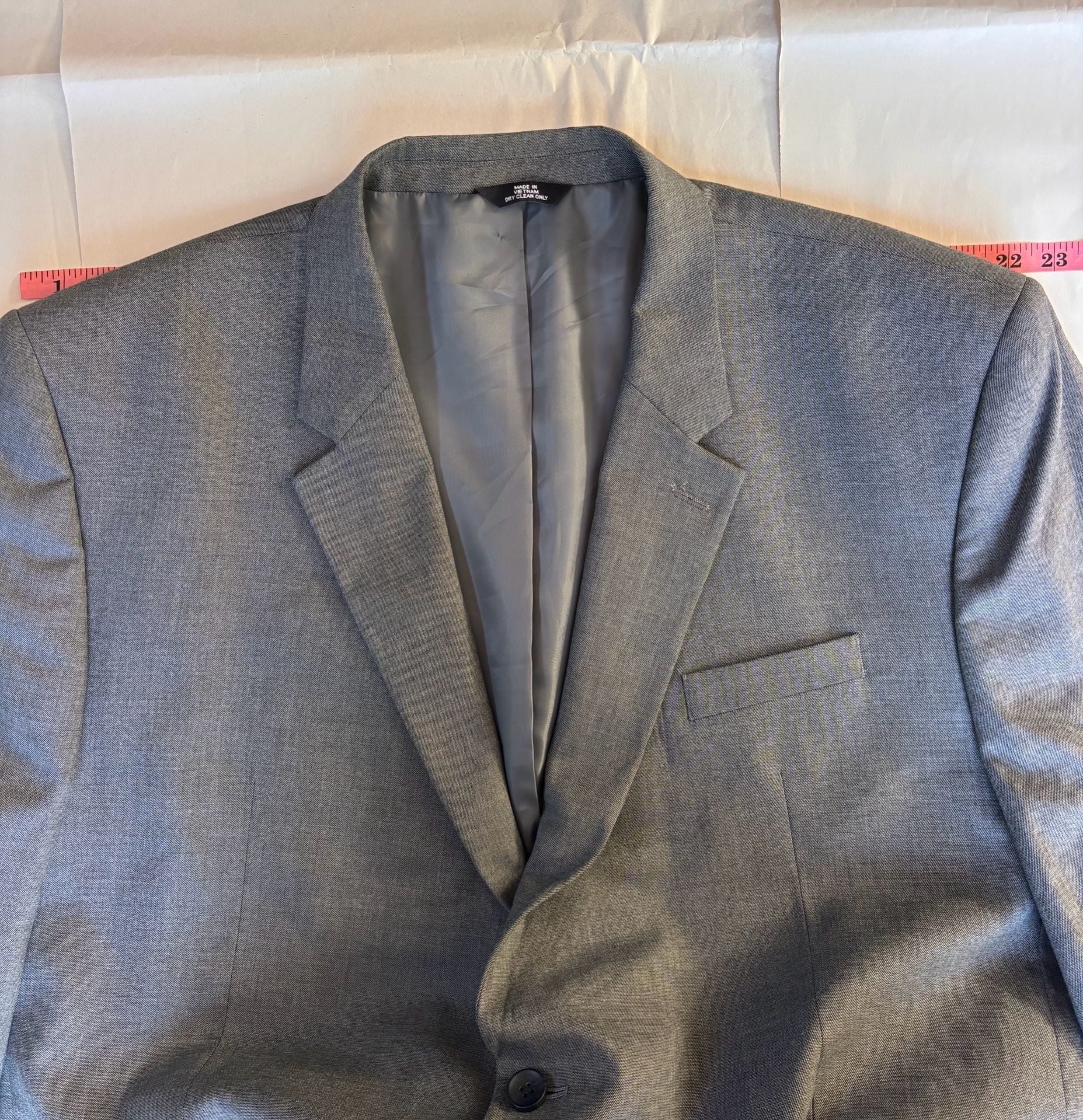 J.M. Haggar Classic Fit Gray Two-Piece Suit Jacket and Pants Set 7