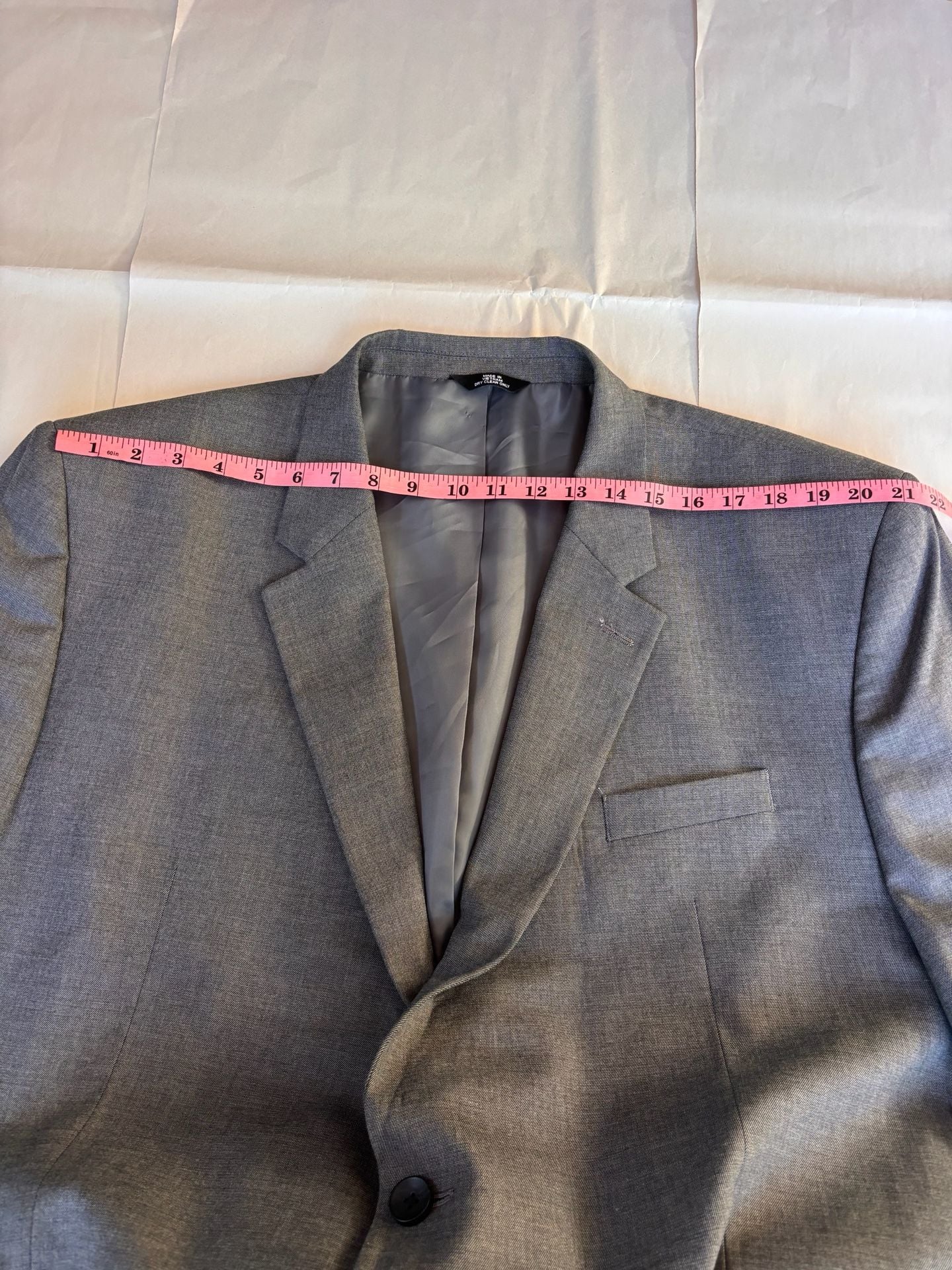 J.M. Haggar Classic Fit Gray Two-Piece Suit Jacket and Pants Set 8