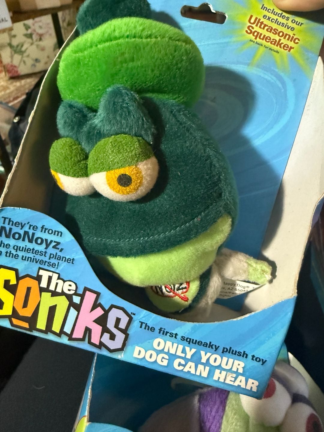 Vintage 2006 The Soniks NoNoyz Squeaky Dog Toy Lot of 4 New in Box 2