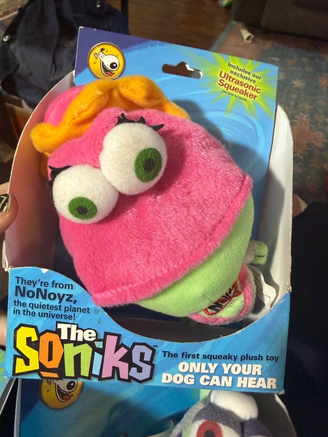 Vintage 2006 The Soniks NoNoyz Squeaky Dog Toy Lot of 4 New in Box 3
