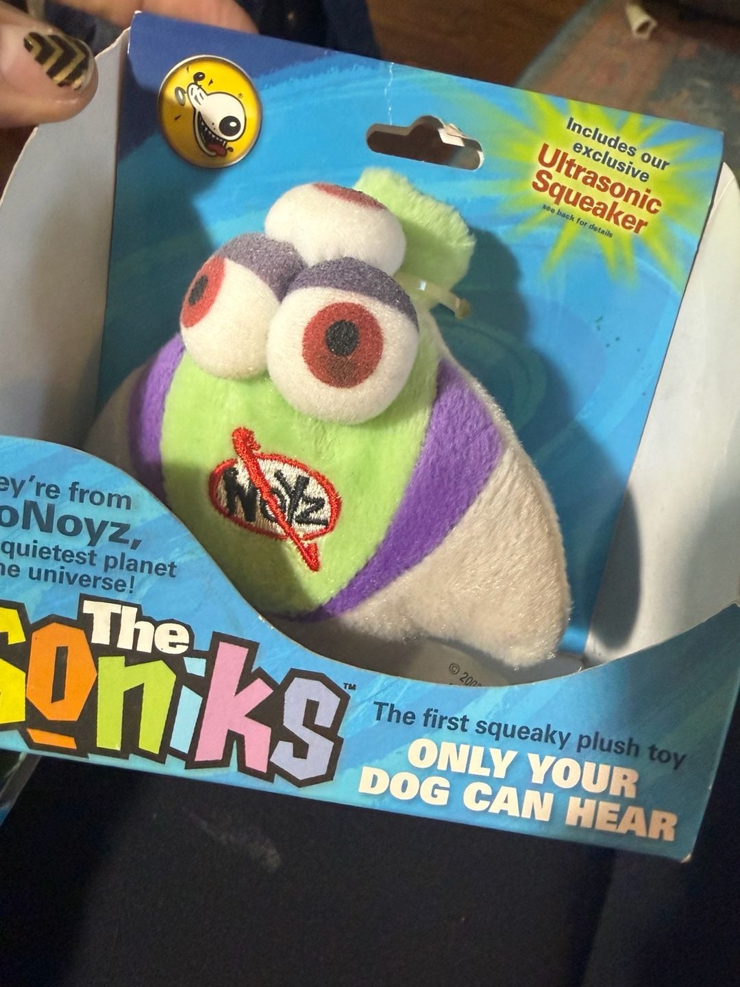 Vintage 2006 The Soniks NoNoyz Squeaky Dog Toy Lot of 4 New in Box 4