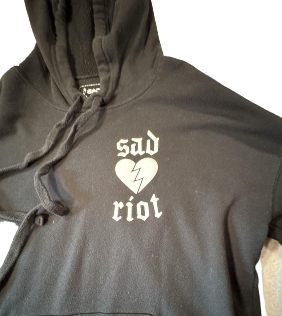 Sad Riot 'Deliver Us' Graphic Pullover Hoodie 3