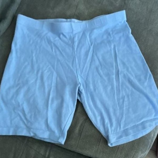 Wonder Nation Kids Blue Cotton Spandex Bike Shorts Size XL 14-16