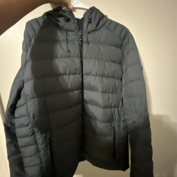 Michael Kors Men's Gray Hooded Puffer Jacket