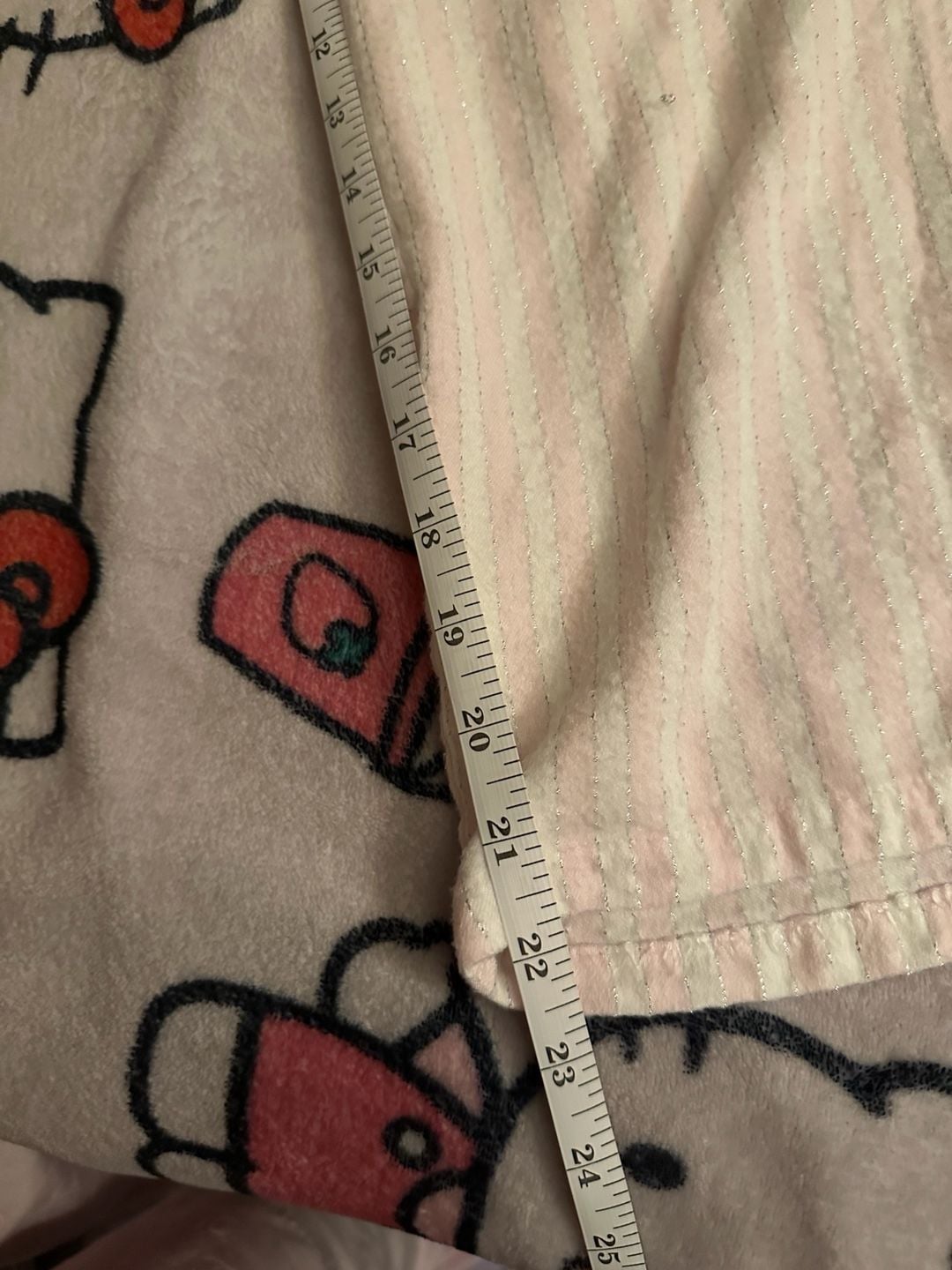 Pink and White Striped Textured Drawstring Lounge Pants 6