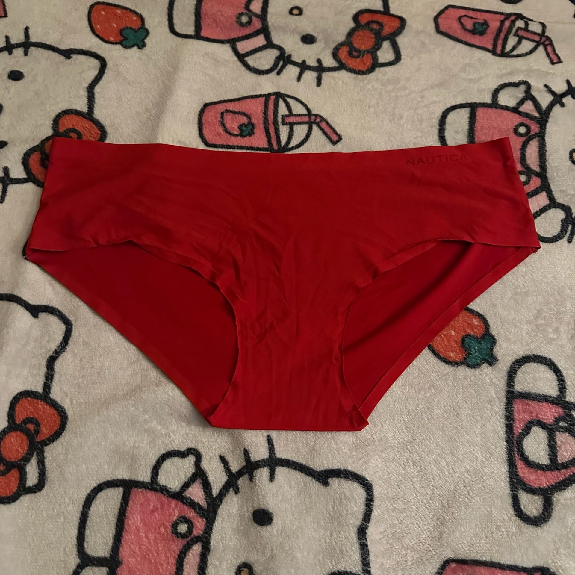 Nautica Women's Solid No-Show Brief Underwear 2-Pack Red and Navy Blue 2