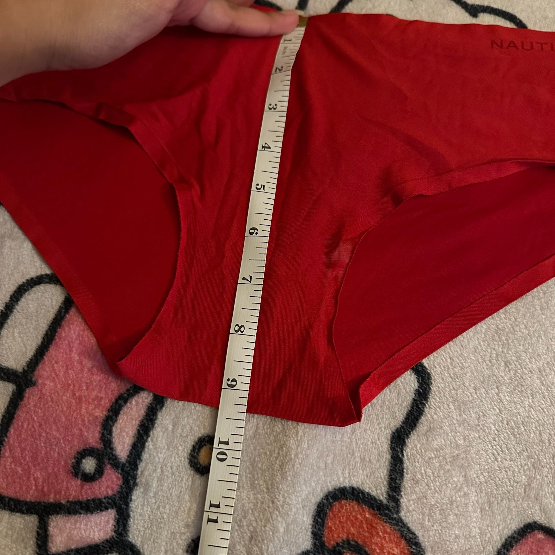 Nautica Women's Solid No-Show Brief Underwear 2-Pack Red and Navy Blue 7