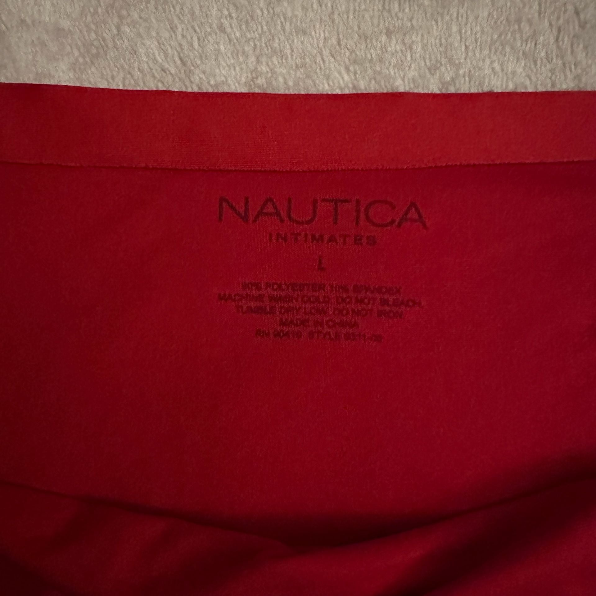 Nautica Women's Solid No-Show Brief Underwear 2-Pack Red and Navy Blue 8