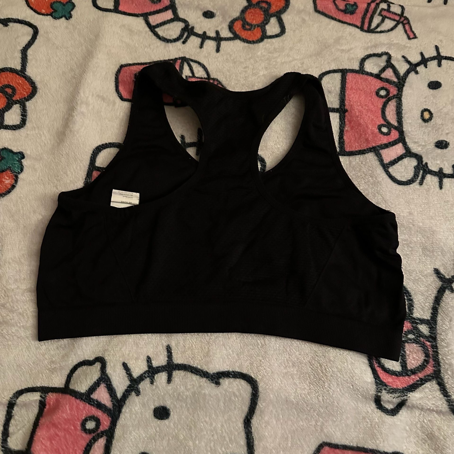 Jockey Black Seamless Racerback Sports Bra 3