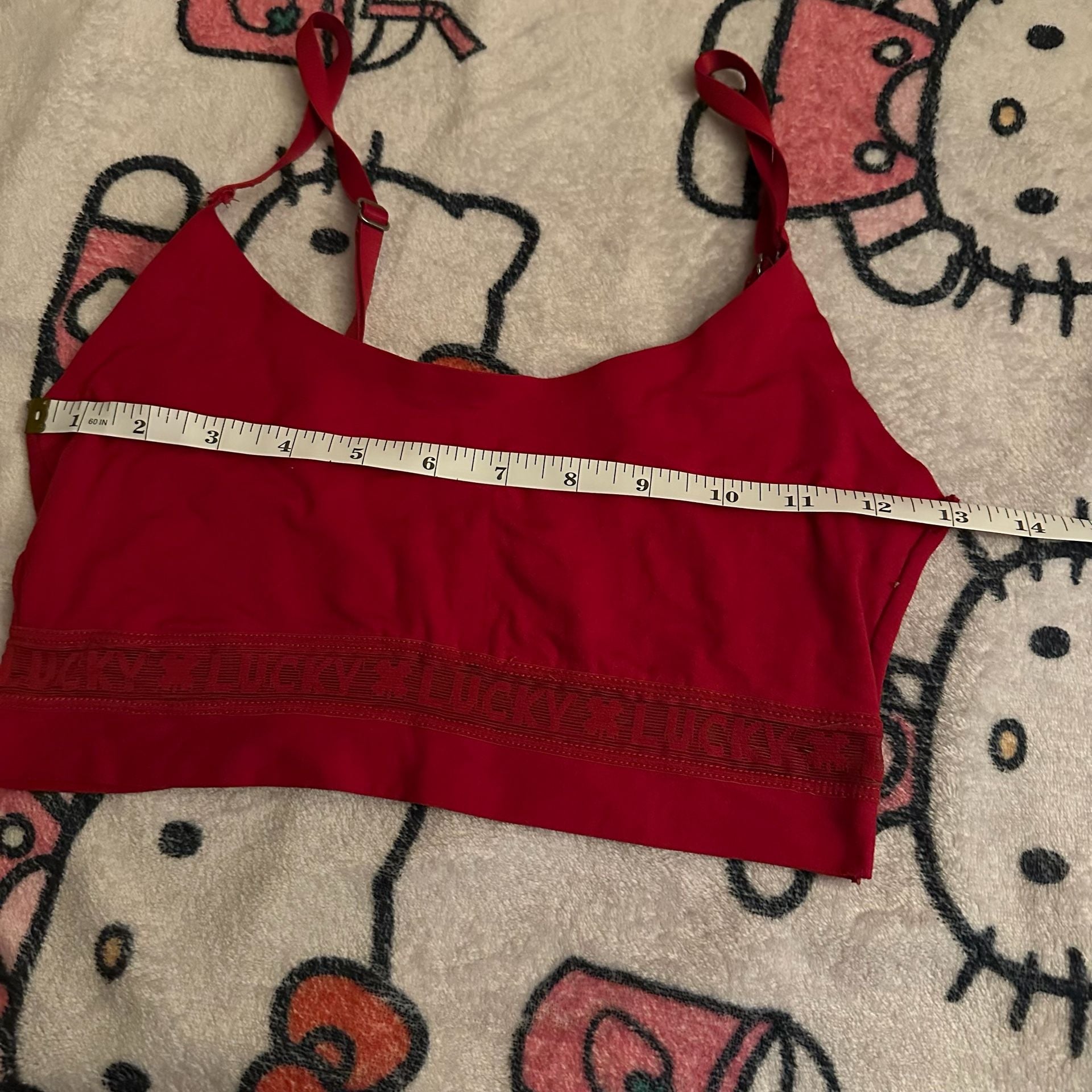 Lucky Brand Seamless Bralette Set (Black and Red, Size Small) 4