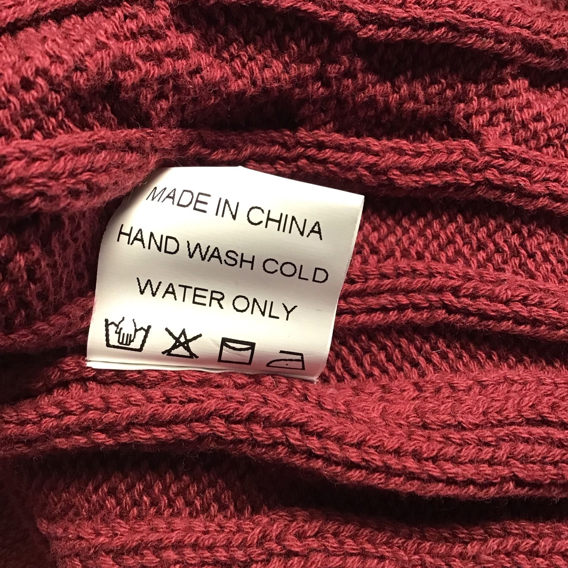Olivaceous Red Cable Knit Cotton Sweater Vest Large Burgundy Red Preppy 9