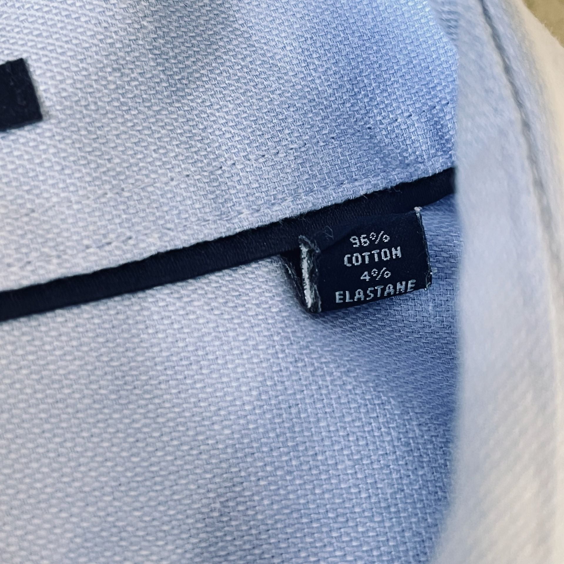 Tommy Hilfiger Regular Fit Stretch Wrinkle Resistant Blue M Button Dress Shirt 5