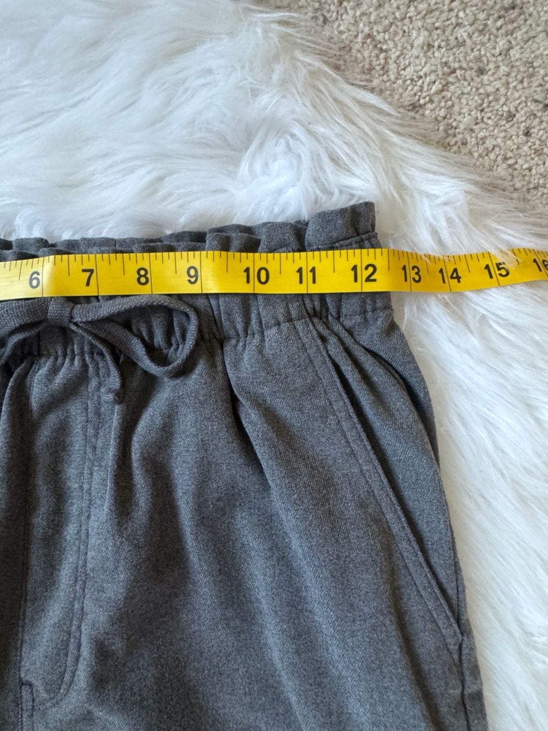 Abercrombie & Fitch Paperbag Waist Drawstring Straight Leg Pants size XS 8