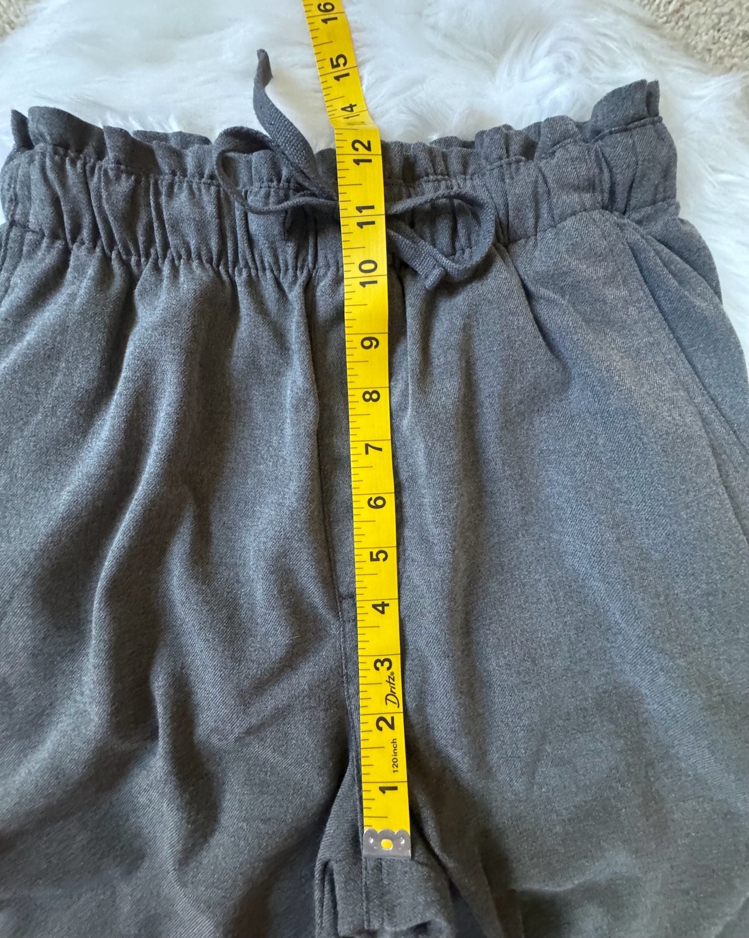 Abercrombie & Fitch Paperbag Waist Drawstring Straight Leg Pants size XS 9