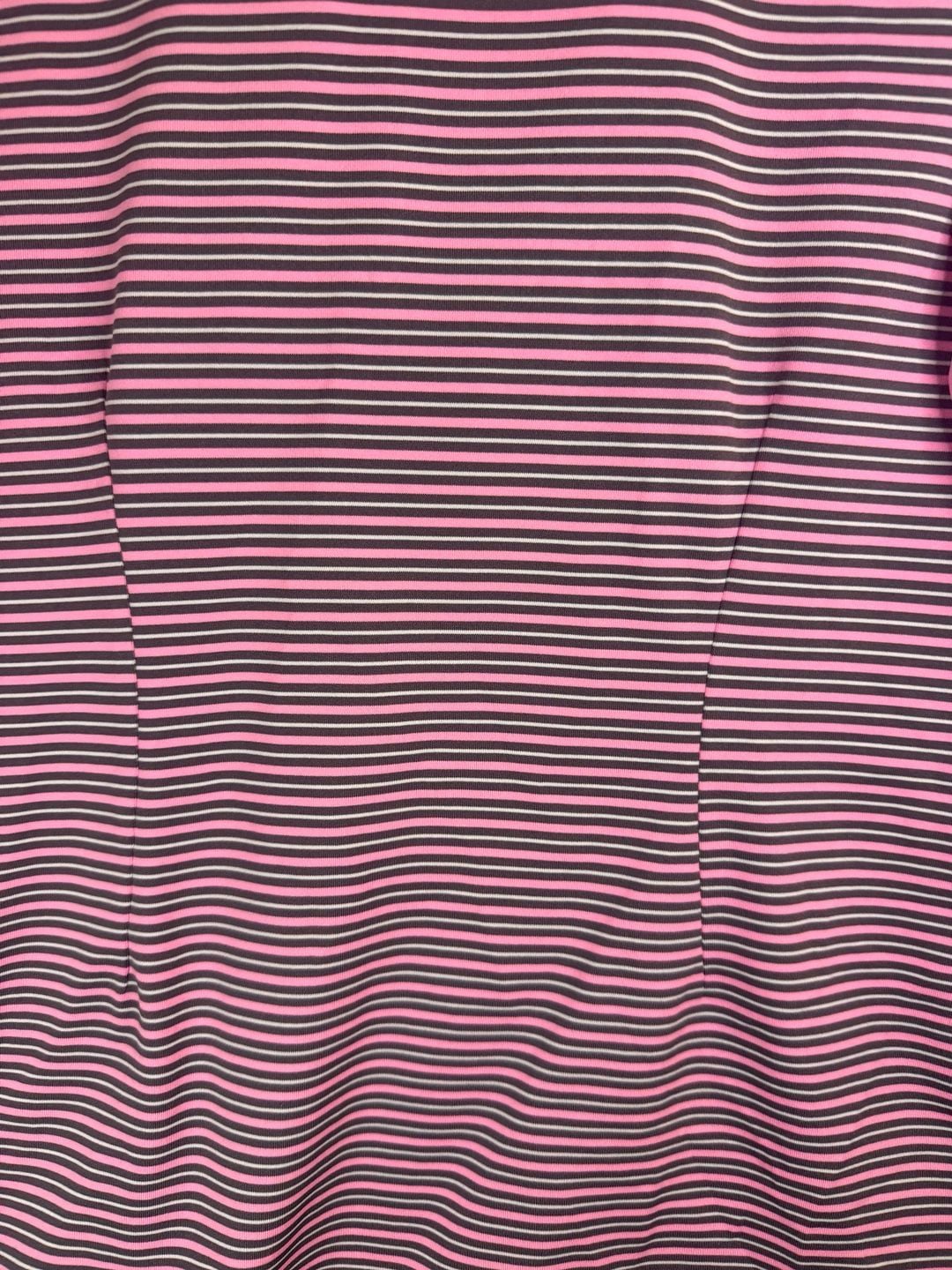 Jofit Pink and Grey Striped Quarter Zip Golf Top 11