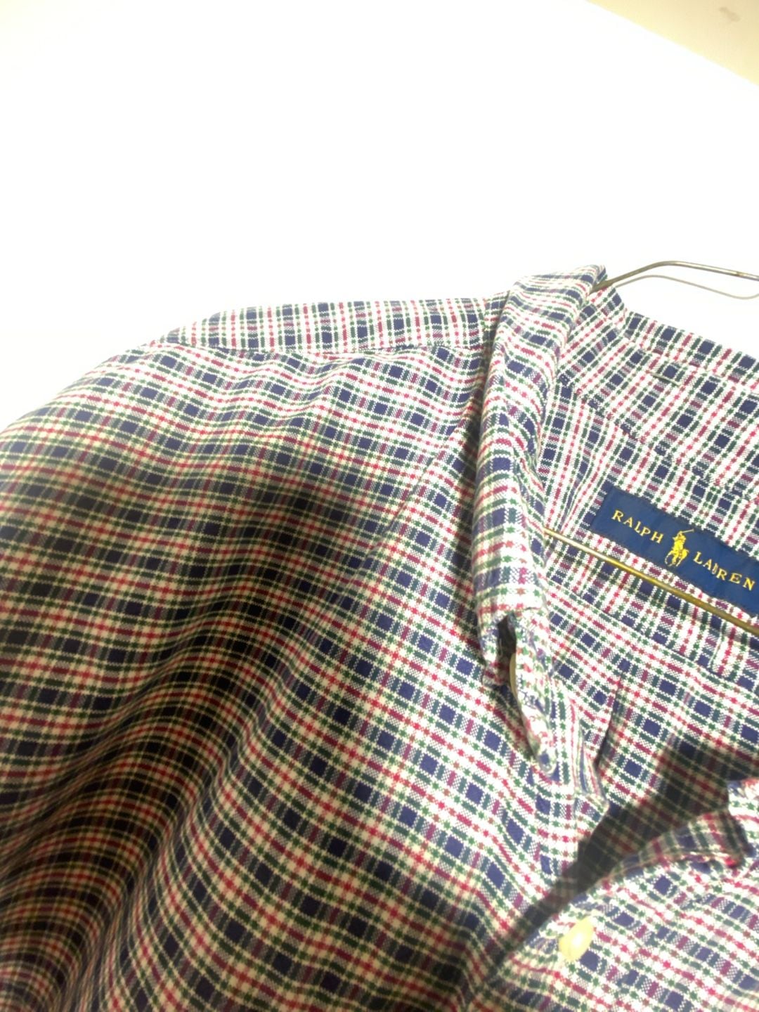 Vintage Ralph Lauren Men’s 4XLT Big & Tall Button Down Long Sleeve Plaid Casual 8