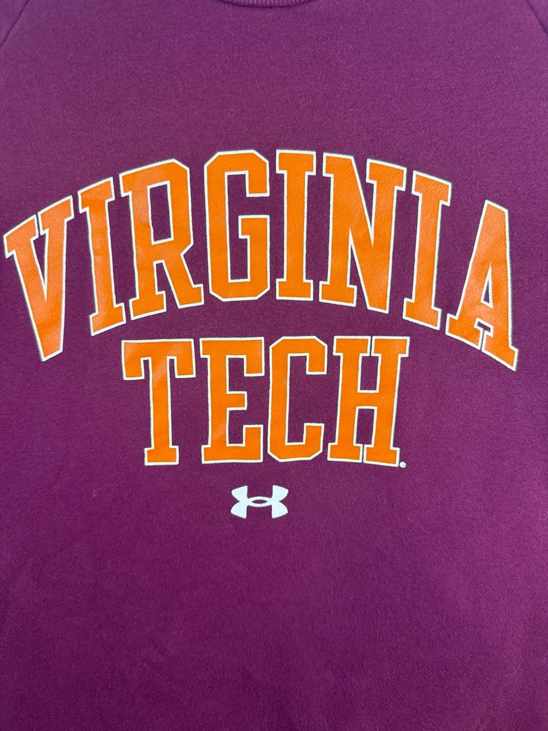 Under Armour Virginia Tech Hokies Maroon Crewneck Sweatshirt Medium 3