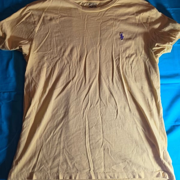 Polo Ralph Lauren Short Sleeve Crew Neck T-Shirt Yellow Size M