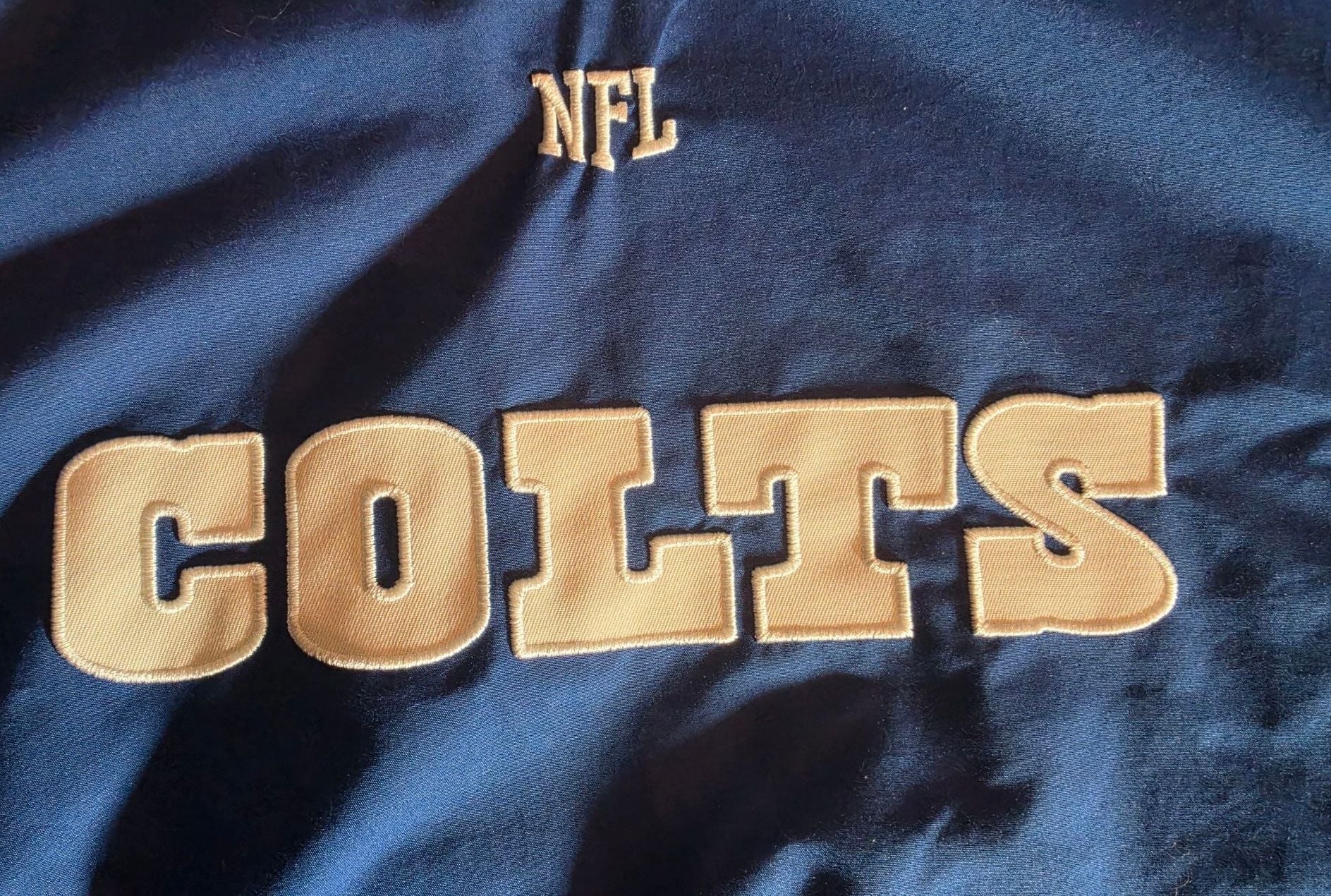 Vintage NFL Indianapolis Colts Team Apparel V-Neck Windbreaker Pullover Jacket Size XL 3