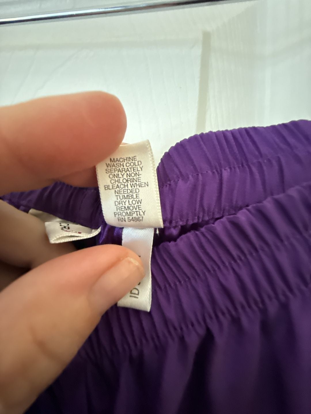Victoria's Secret Purple Satin Pajama Set Button Down Top and Shorts 7