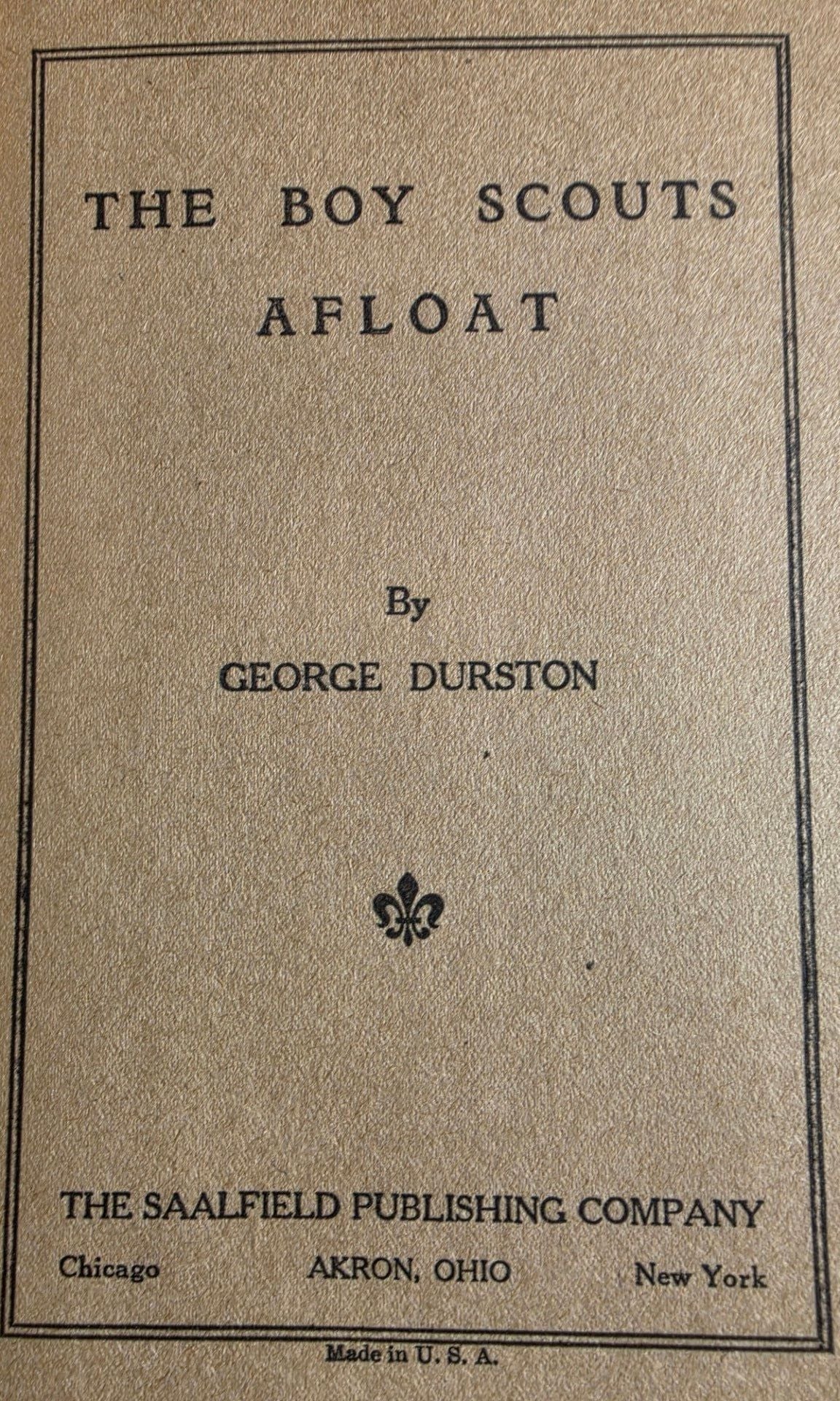 The Boy Scouts Afloat by George Durston Vintage 1921 Hardcover Book 4