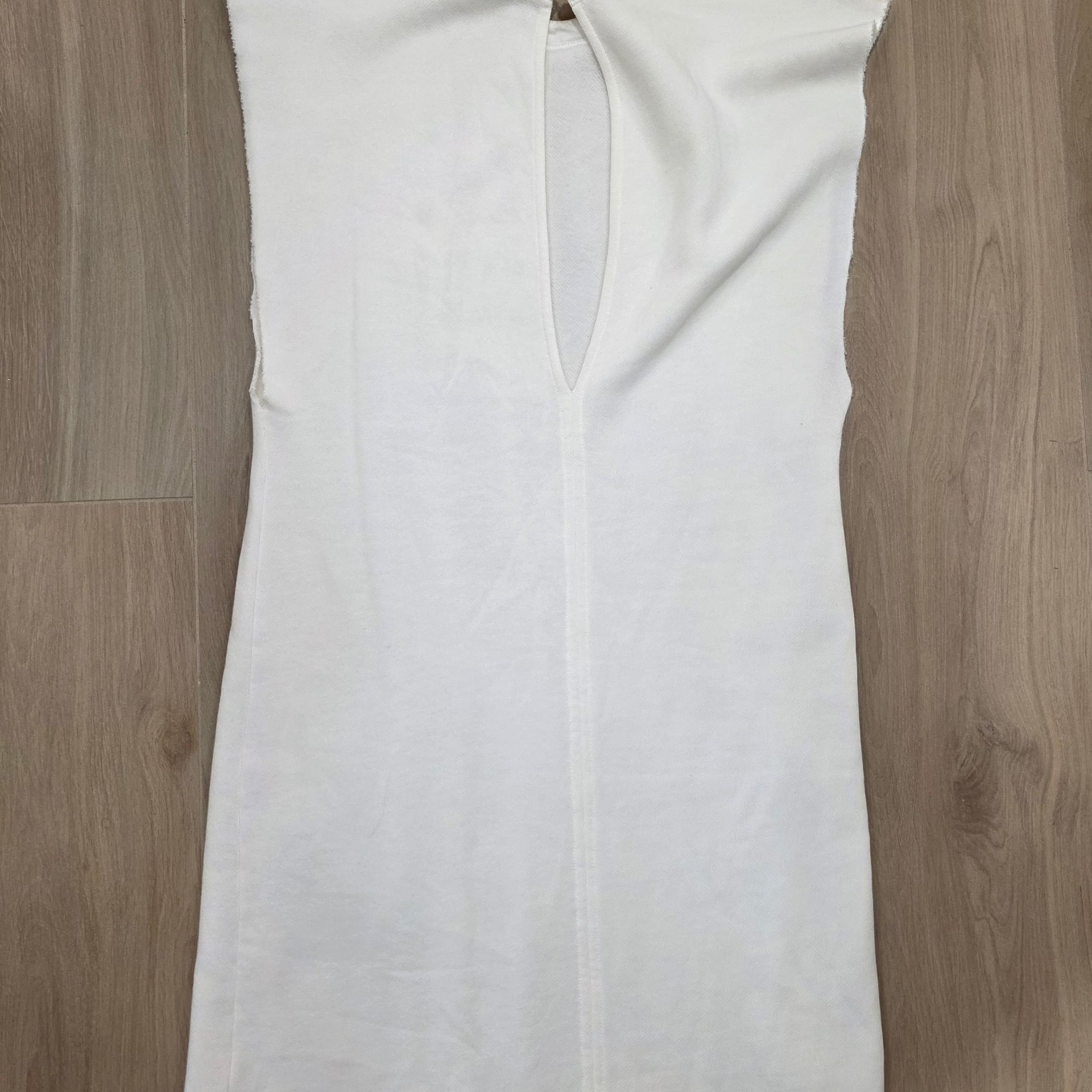 Free People White Cotton Sleeveless Jersey Mini Dress 3