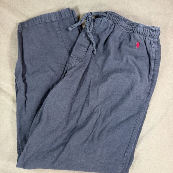 Polo Ralph Lauren Sleepwear Drawstring Lounge Pants Navy Blue Size L
