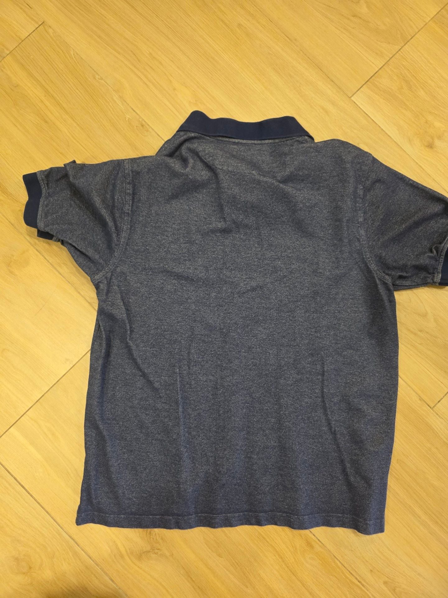 Jos. A. Bank Stays Cool Blue Short Sleeve Cotton Spandex Polo Shirt Mens Large 4