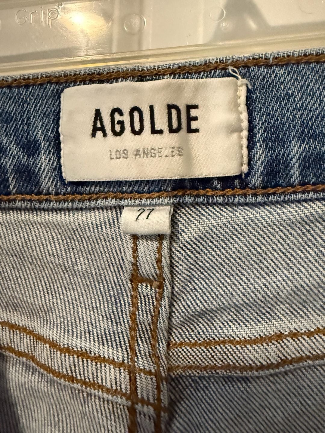 AGOLDE Nico High Rise Slim Fit Distressed Jeans Size 27 7