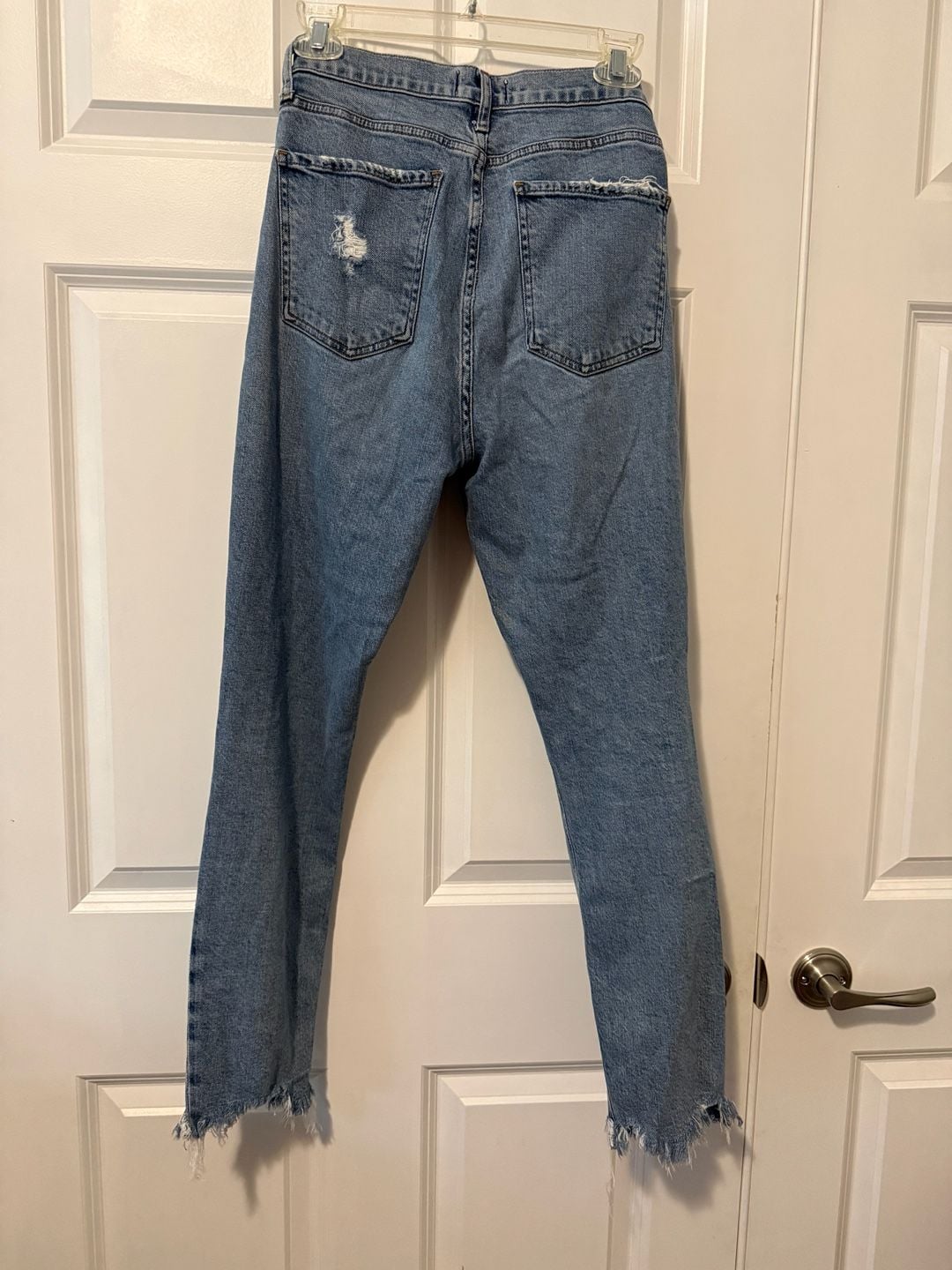 AGOLDE Nico High Rise Slim Fit Distressed Jeans Size 27 11