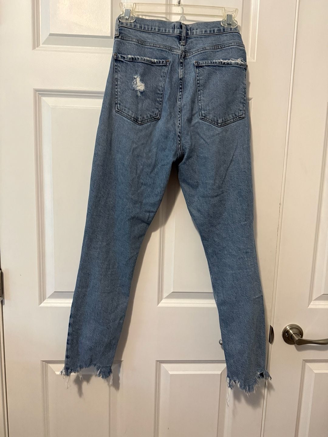 AGOLDE Nico High Rise Slim Fit Distressed Jeans Size 27 12