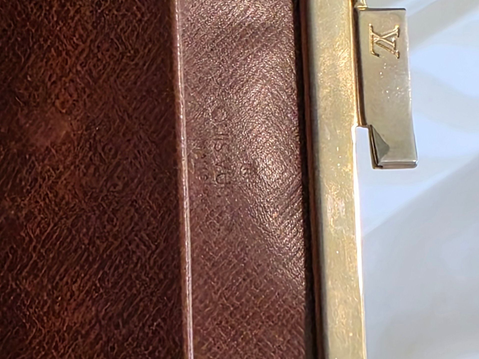 Louis Vuitton Monogram Porte Monnaie Viennois Kiss Lock Bifold Wallet Brown 9