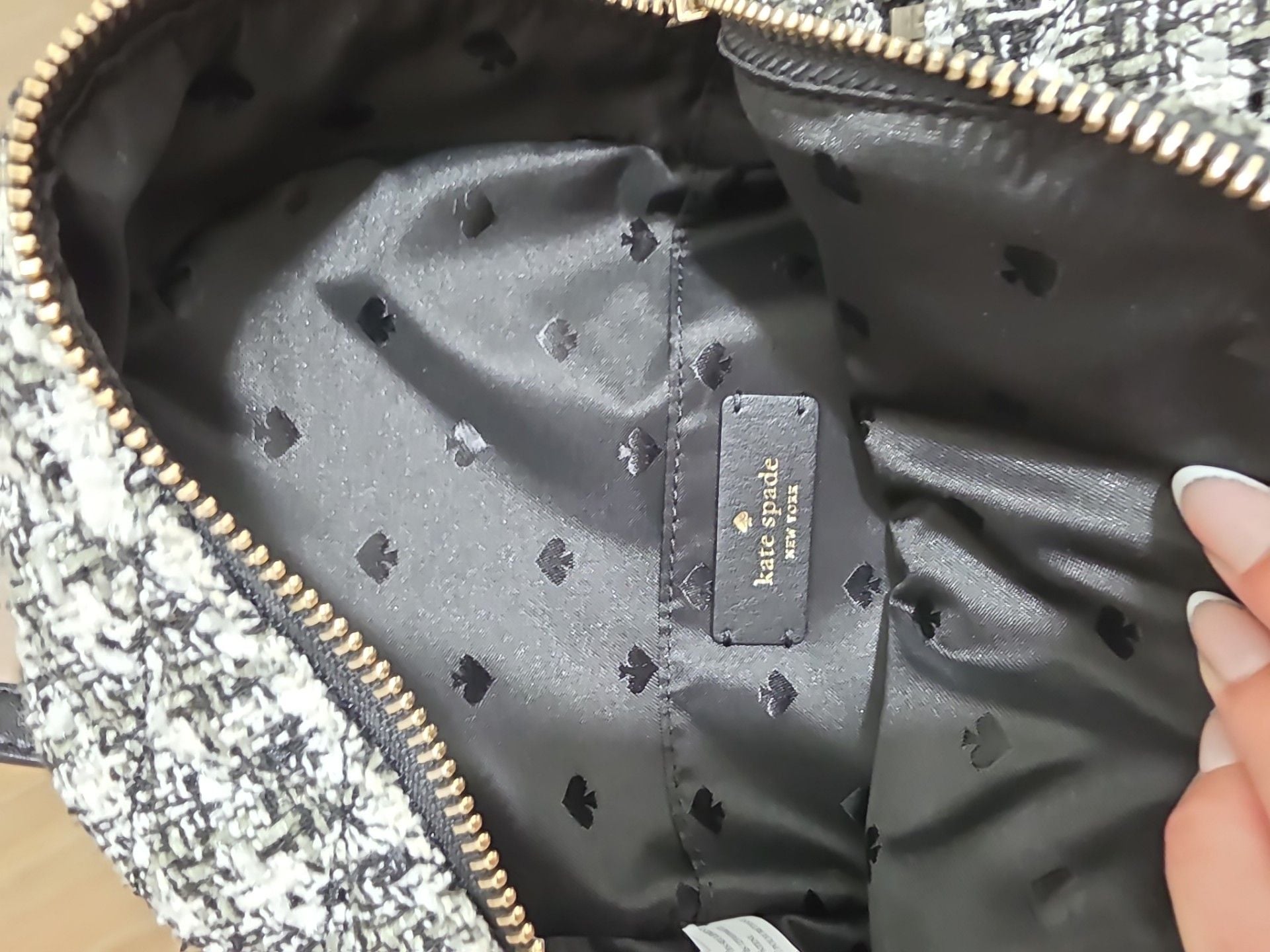 Kate Spade Natalia Tweed Mini Convertible Backpack 3