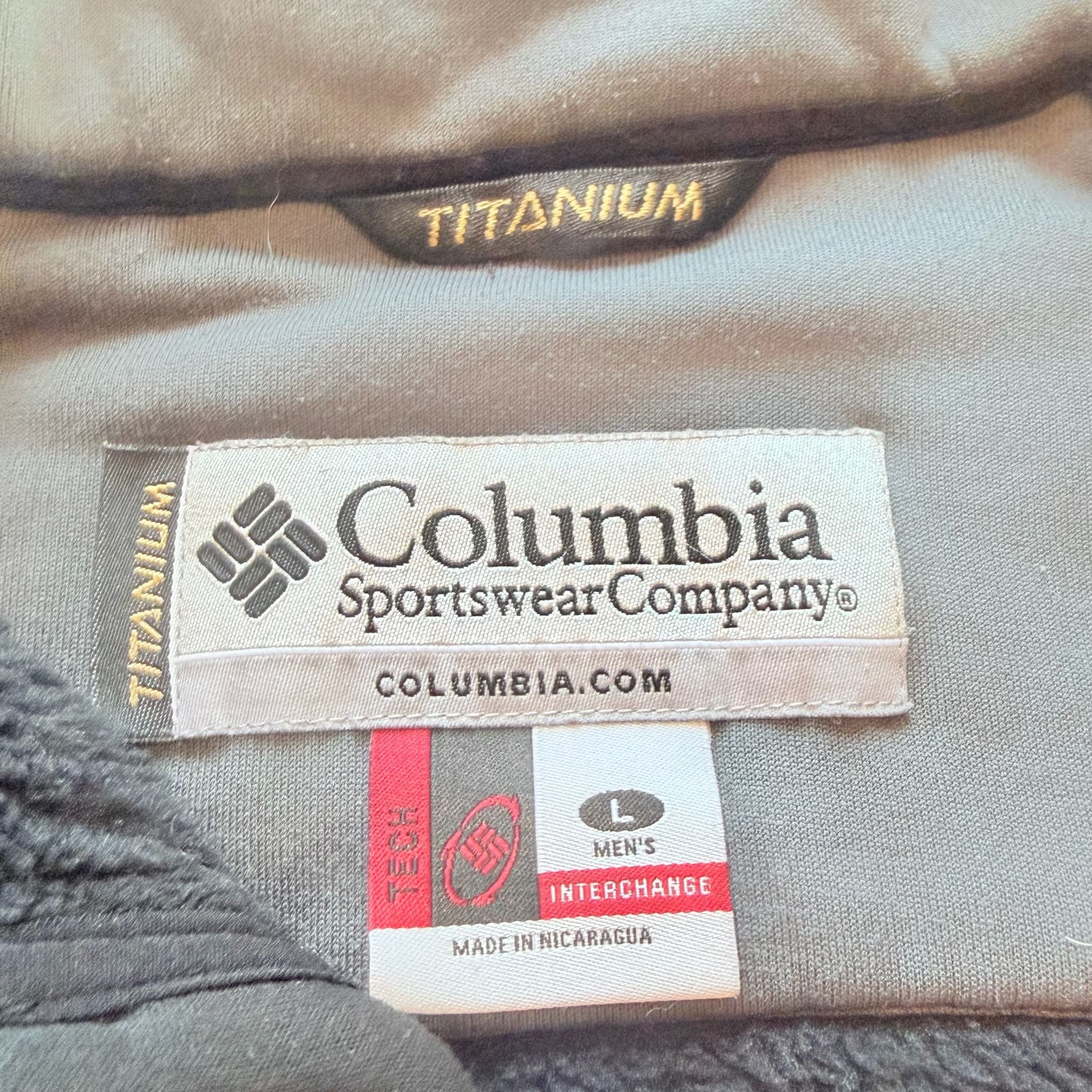 Columbia Sportswear Company Titanium Interchange Men's Fleece Jacket Size L 4