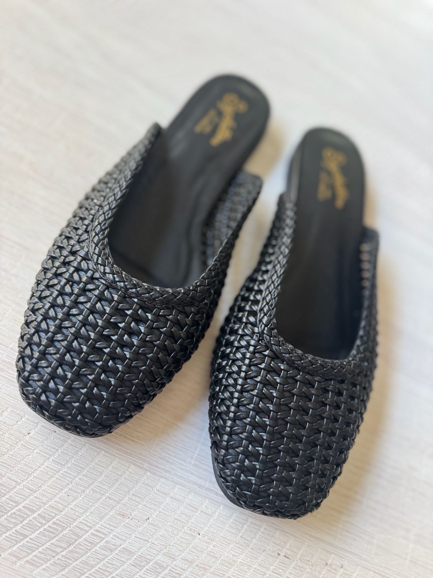 Seychelles Black Woven Mule Slide Sandals Size 9.5 4