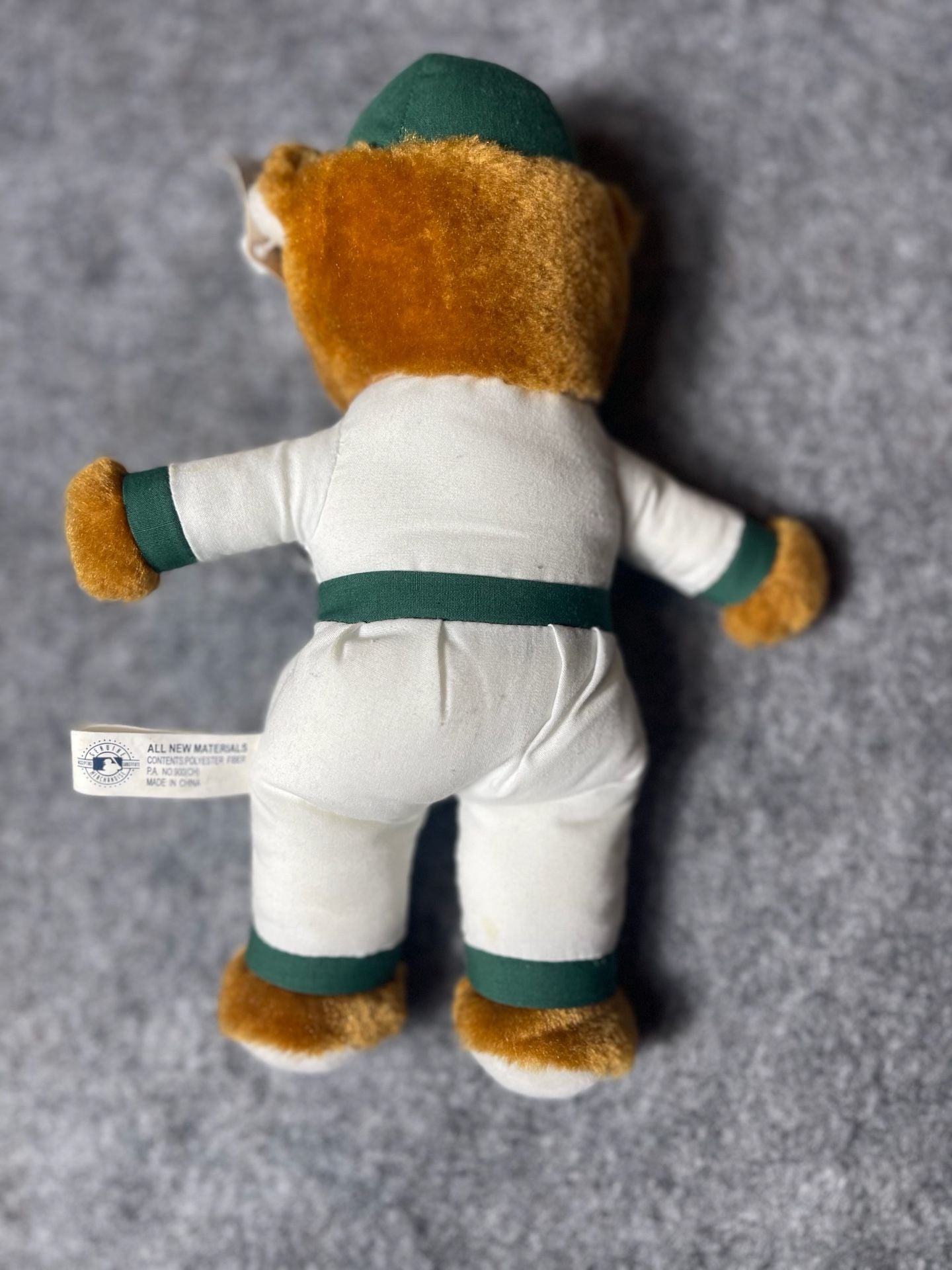 Vintage Oakland Athletics MLB Baseball Teddy Bear Steven Smith Stuffed Animal 2