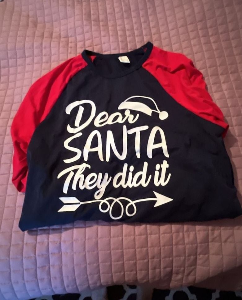 PatPat Dear Santa They Did It Christmas Matching Family Pajamas Men's Set 1
