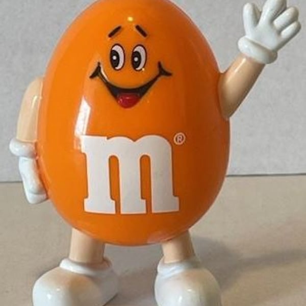 Vintage 1991 Mars M&M's Orange Character Candy Dispenser