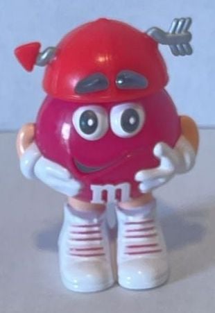 M&M's Red Character Valentine Toy Figure with Red Hat and Arrow 1