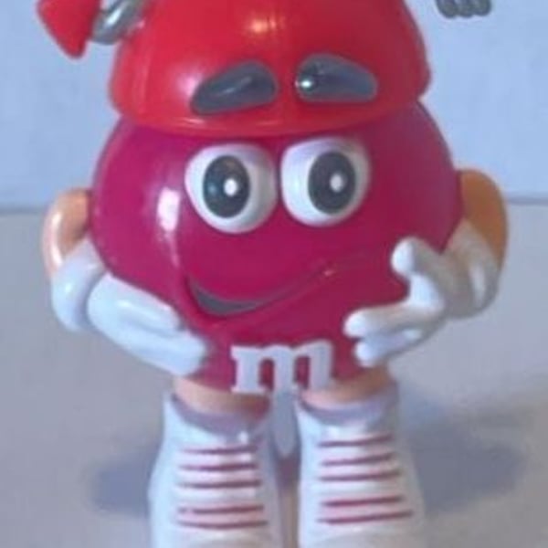 M&M's Red Character Valentine Toy Figure with Red Hat and Arrow