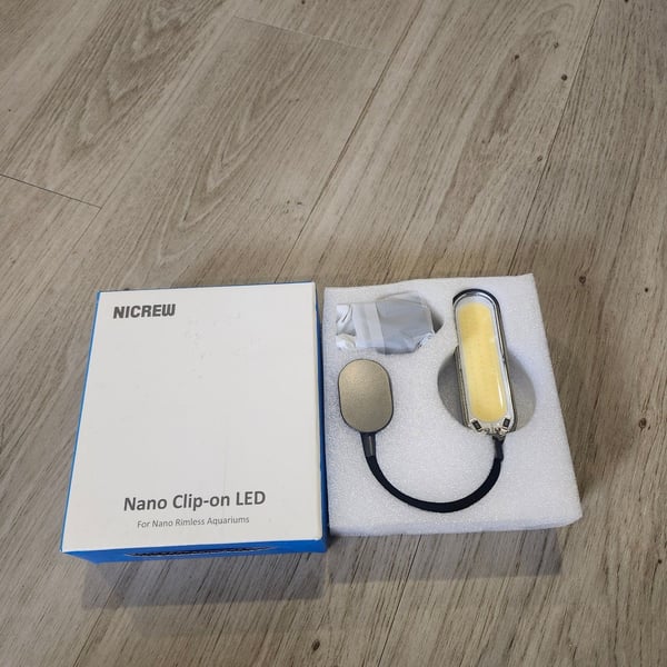 NICREW Nano Clip-on LED Light for Nano Rimless Aquariums