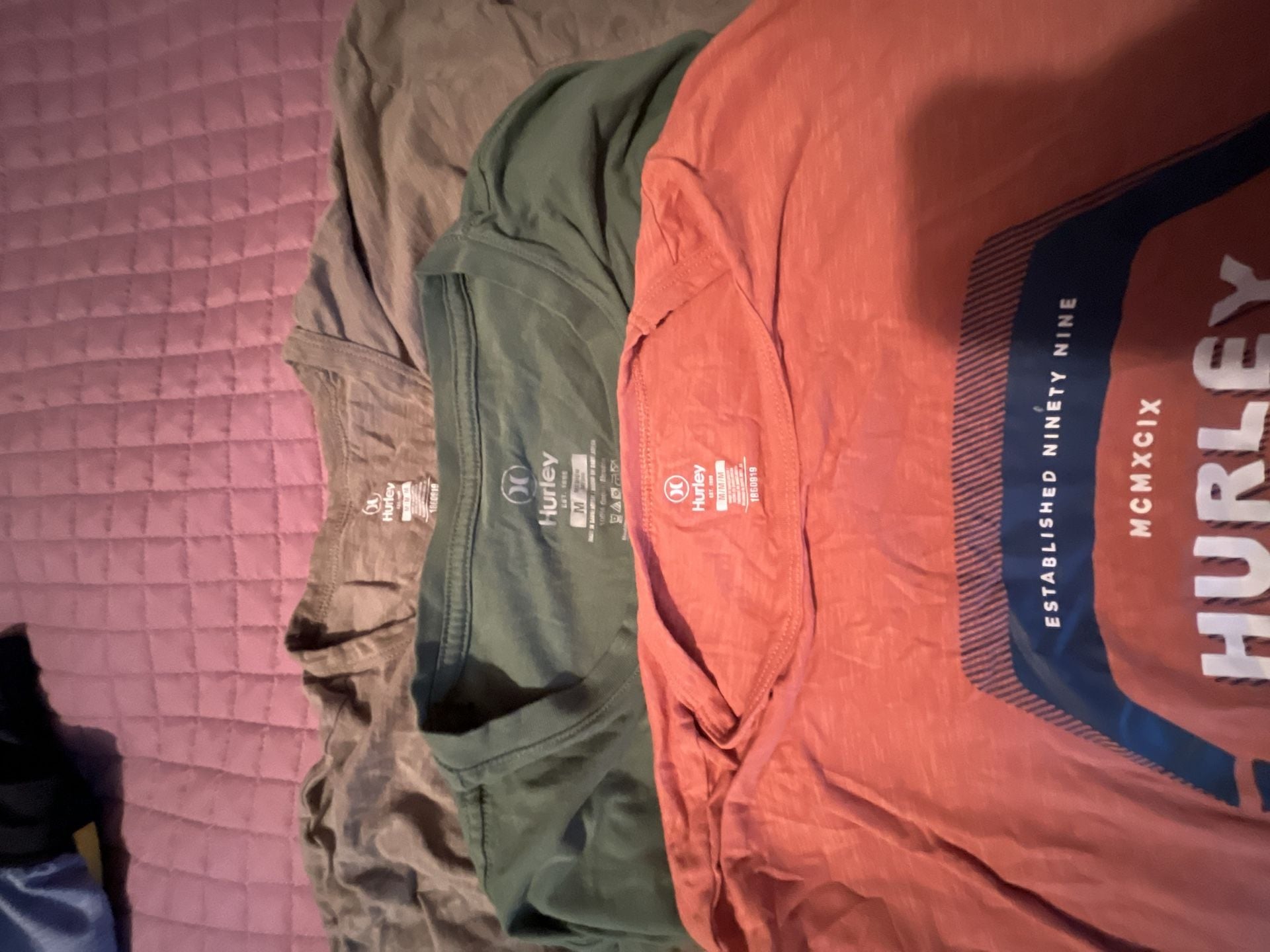 Hurley Men's T-Shirt Lot of 3 Surf Graphic Tees Size Medium 2