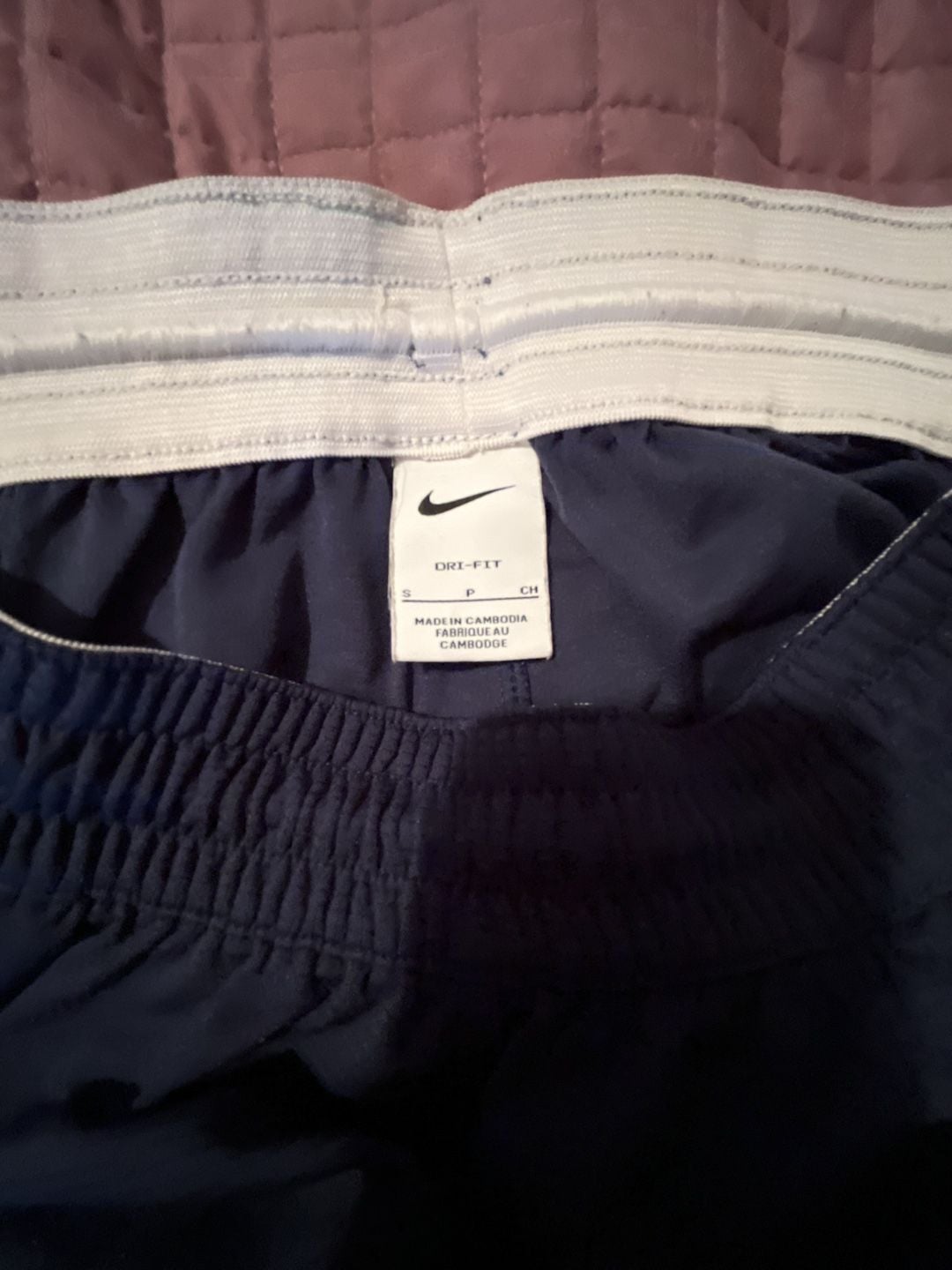 Nike Dri-FIT Navy Blue and Red Athletic Shorts Size S 3