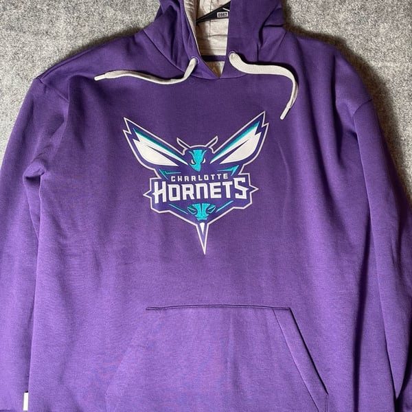 Antigua Charlotte Hornets Women's Victory Pullover Hoodie Dark Purple XL