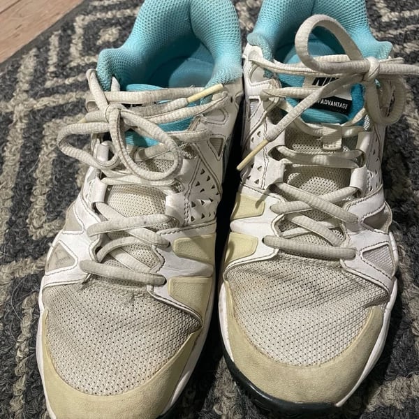 Nike Air Vapor Advantage White Turquoise Tennis Shoes