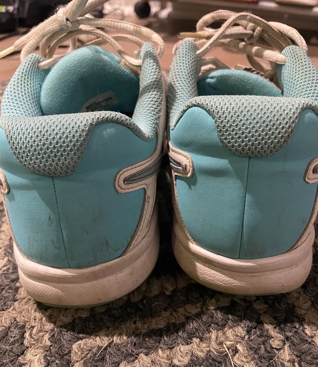 Nike Air Vapor Advantage White Turquoise Tennis Shoes 4