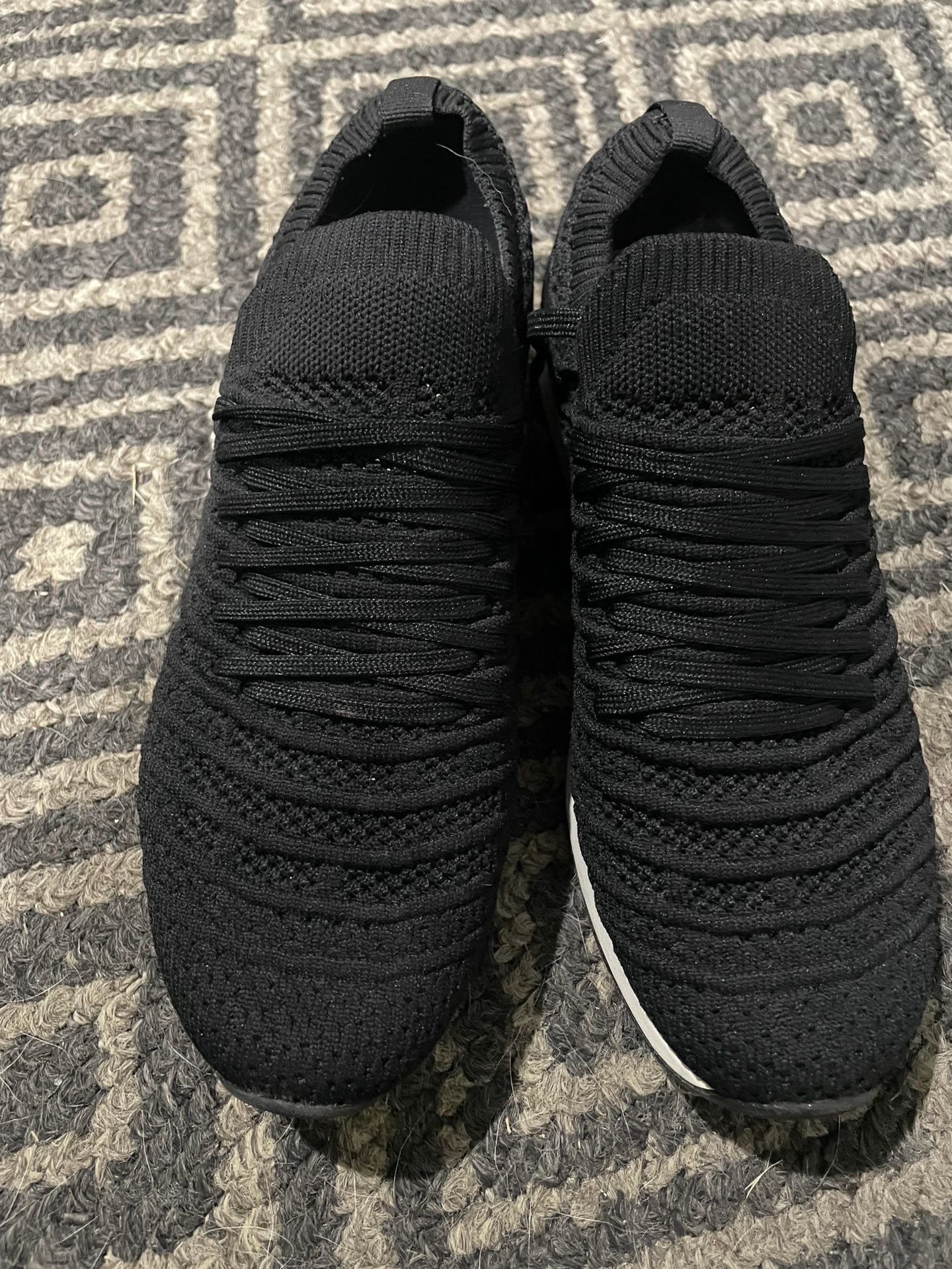B.O.C. Born Concept Black Knit Slip-On Casual Walking Sneakers 2