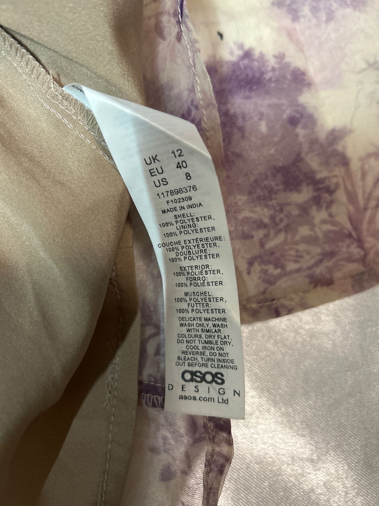ASOS DESIGN Purple Toile De Jouy Organza Seam Detail Mini Dress Sz US 8 / UK 12
Description
Stunning ASOS DESIGN organza mini dress featuring a romantic purple and cream Toile de Jouy pastoral print. Perfect for parties, date nights, or special events!
10