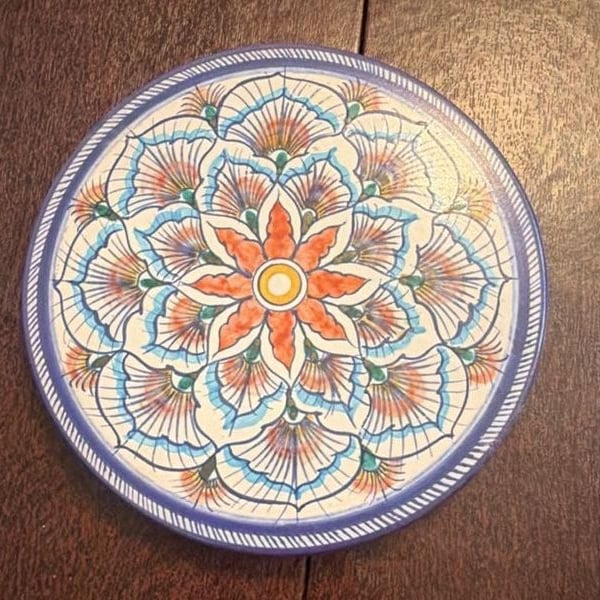 Ceramiche Solimara Dipinto a Mano Italian Ceramic Trivet Plate