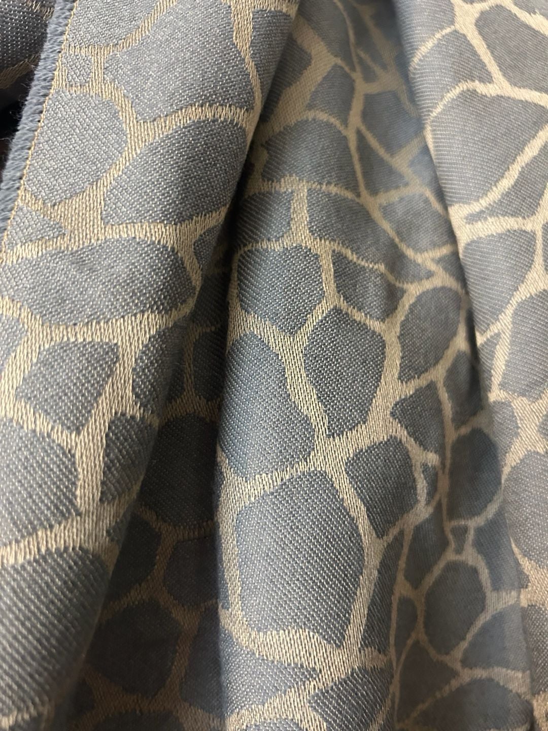 Diagonal Prestige Gaudi Limited Collection Giraffe Pattern Wool Blend Scarf 5